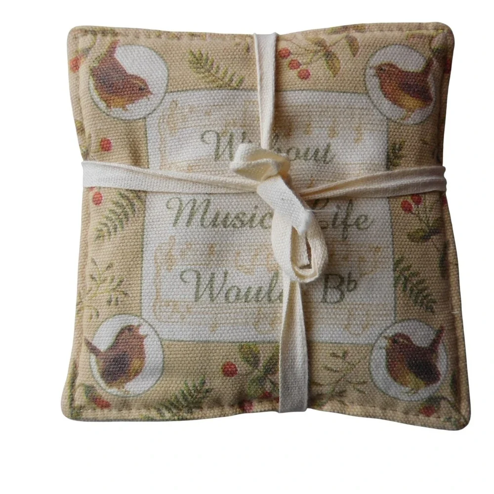 NEW Set of 4 Alices Spiced Mug‎ Mats The original Botanical Birds